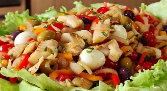 salada para ceia de natal