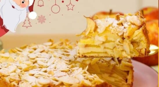 torta natalina de maçã