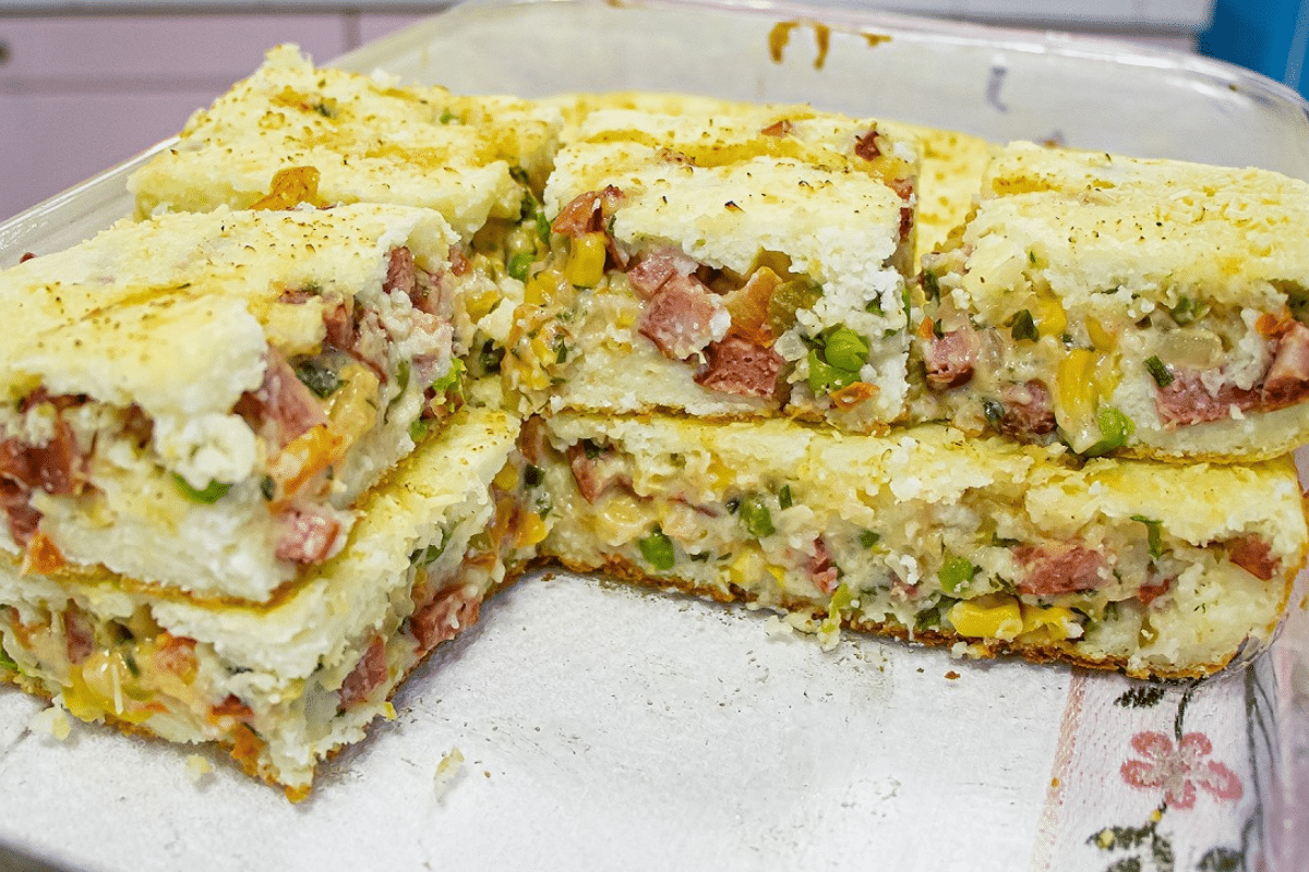 torta salgada sem farinha