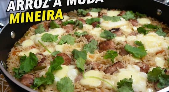 arroz com linguiça