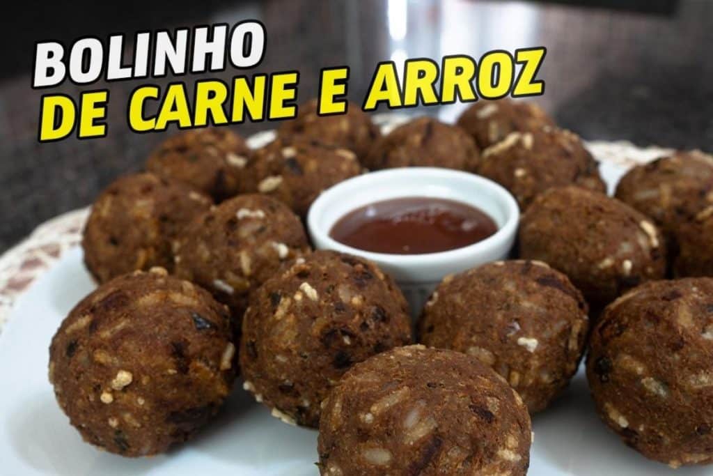 Bolinho De Carne Com Arroz