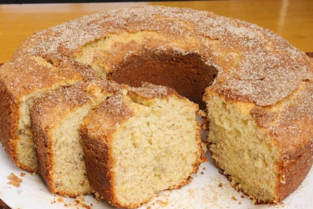 bolo de banana com canela