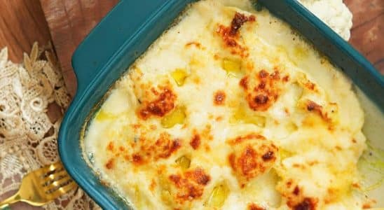 couve-flor gratinada