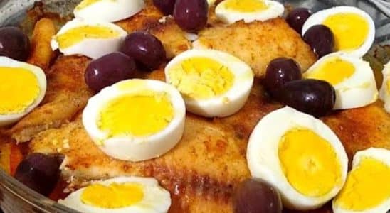 filé de tilápia à portuguesa