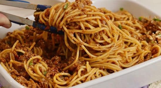 macarronada à bolonhesa