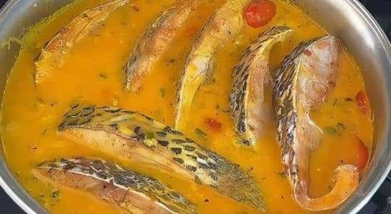 peixe no leite de coco