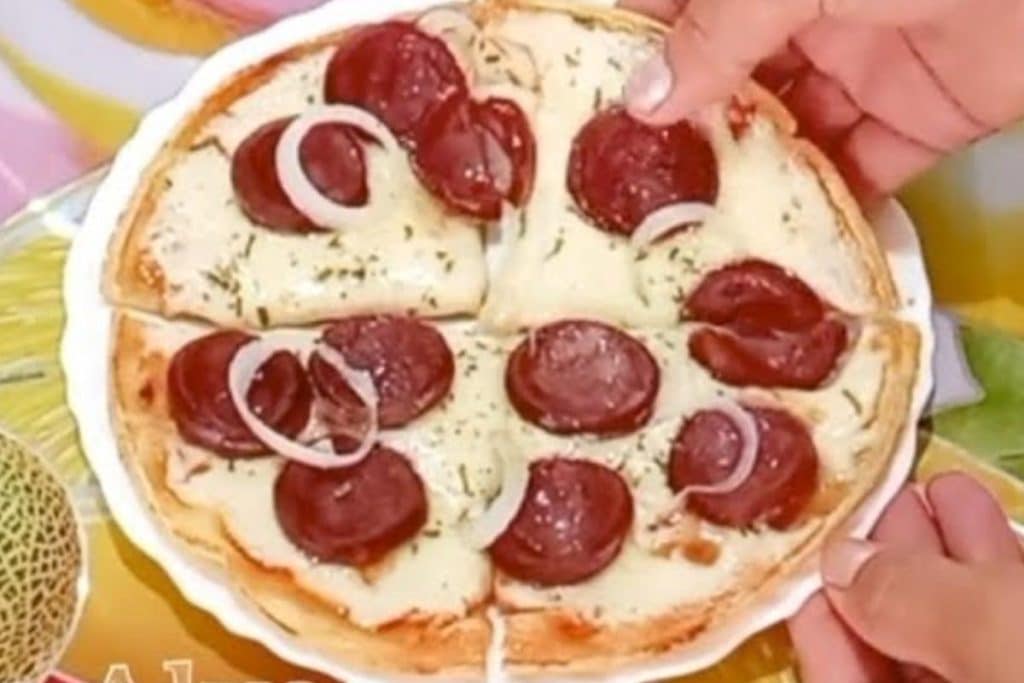 pizza de tapioca