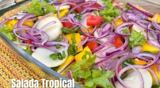 salada tropical diferente