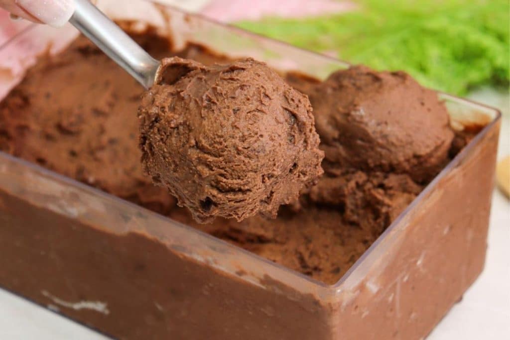 sorvete de chocolate