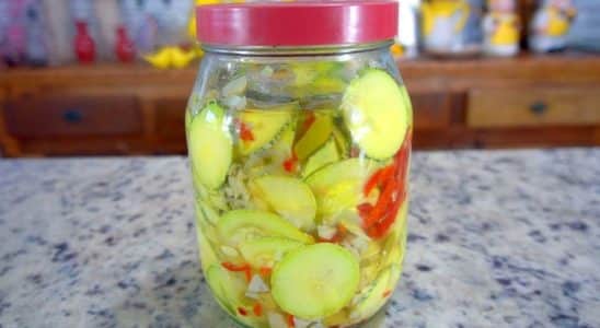 antepasto de abobrinha