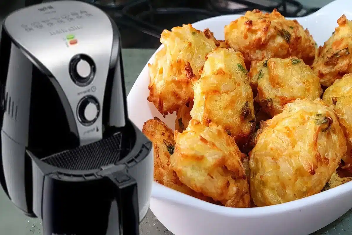 bolinho de arroz na air fryer