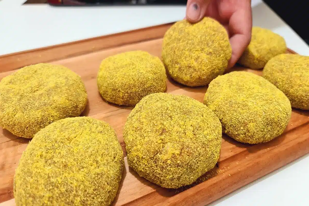 bolinho de carne moída