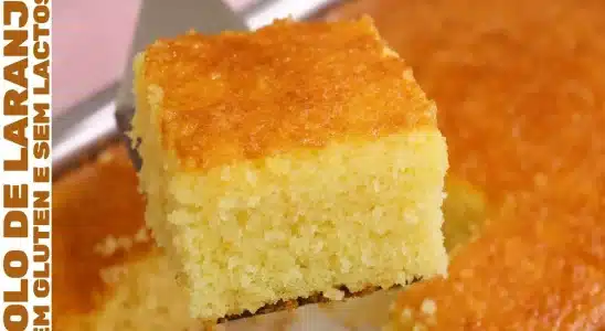 Receita de bolo de laranja zero lactose e sem glúten bem macio e molhadinho 2 bolo de laranja zero lactose