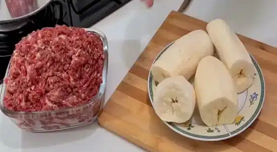 Misturei carne moída com mandioca e fiz um almoço prático e delicioso 2 carne moída com mandioca