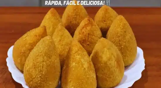 Coxinha com massa de batata: a massa fica sequinha por fora e macia por dentro 3 coxinha com massa de batata