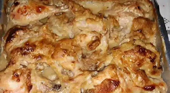 Mudei meu jeito de fazer o jantar com esse frango com creme de cebola fácil e maravilhoso 3 frango com creme de cebola