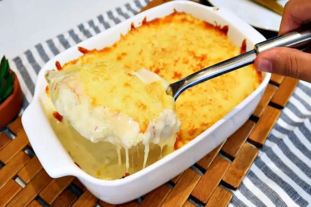 frango gratinado
