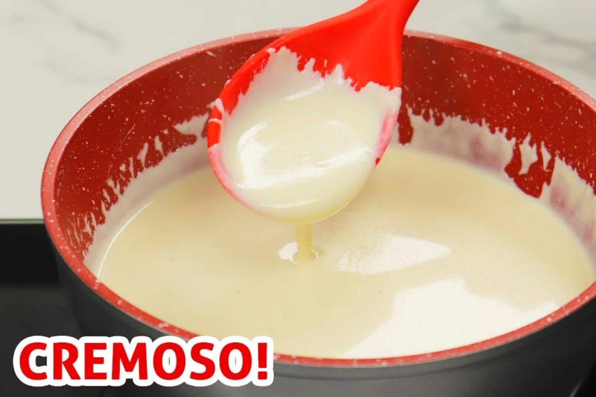 molho branco com creme de leite