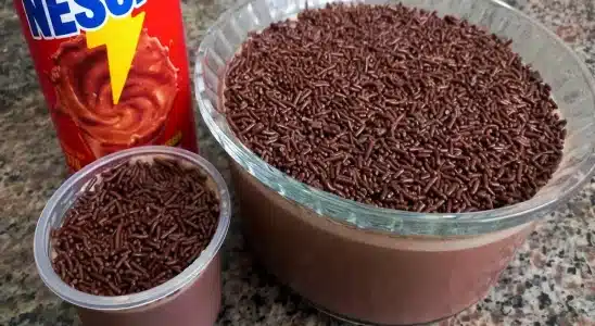 Mousse de nescau fácil e econômico para servir no final de semana 2 mousse de nescau