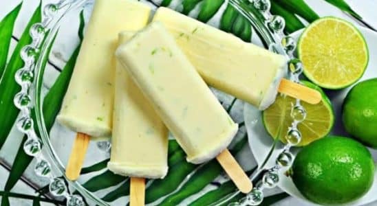 picolé de limão cremoso