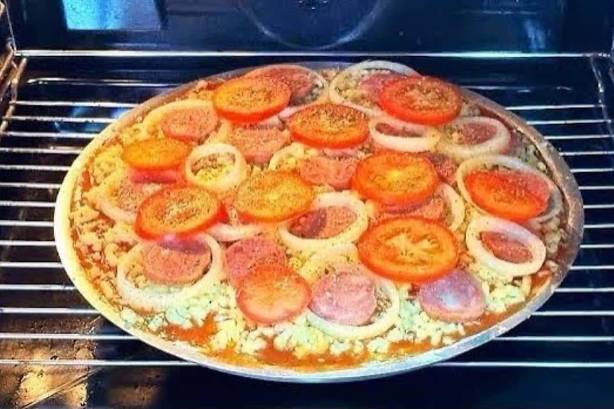 pizza caseira diferente