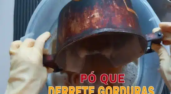 Descobri um pó que derrete gordura de panela queimada eu poucos minutos 1 pó que derrete gordura