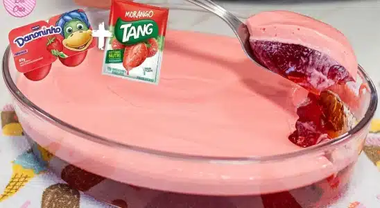Sobremesa de gelatina com danoninho fácil de fazer que fica uma espetáculo 4 sobremesa de gelatina