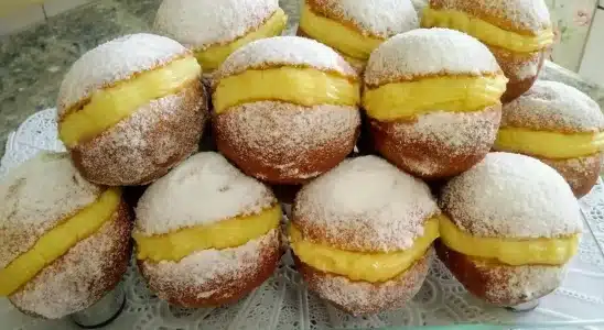 Sonho de padaria caseiro: vejo o segredo para o creme não desandar 4 sonho de padaria