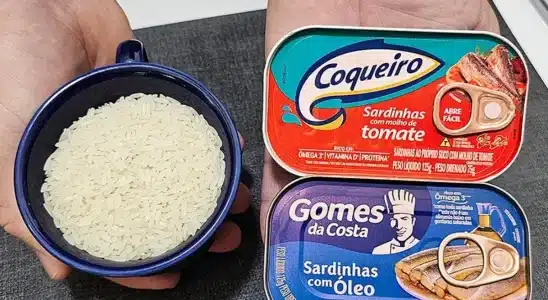 Faça um jantar rápido e fácil com essa receita deliciosa de arroz com sardinha 1 arroz com sardinha