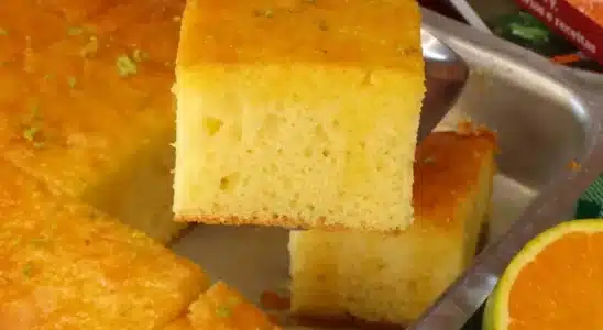 Bolo de laranja tradicional com calda: todo mundo pede mais um pedaço 3 bolo de laranja