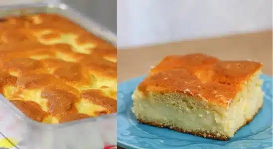 Receita de um bolo mágico delicioso e fácil que já sai recheado do forno 1 bolo mágico