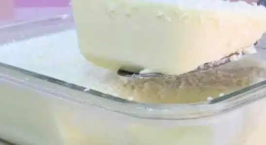 Gelado cremoso de coco só vai 4 ingredientes que são simples e baratos 1 gelado cremoso de coco