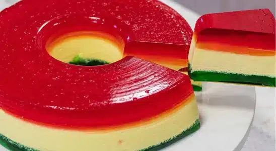 Gelatina recheada bem cremosa e precisa só de 2 ingredientes 1 gelatina recheada