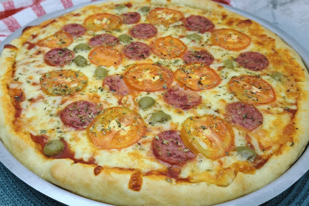 massa de pizza caseira