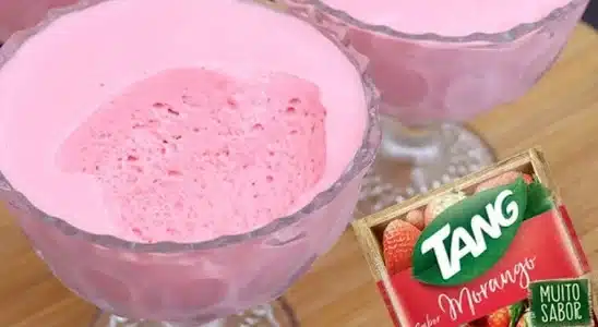 Mousse com tang sem leite condensado delicioso e só 3 ingredientes 1 mousse com tang
