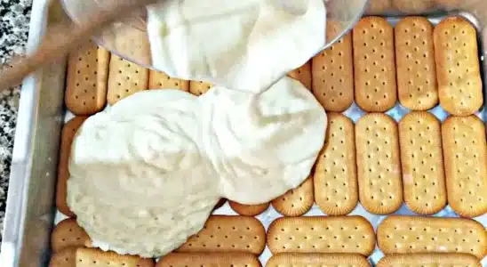 Pavê fácil com bolacha maisena super simples de fazer e faz sucesso com todo mundo em casa 1 pavê fácil