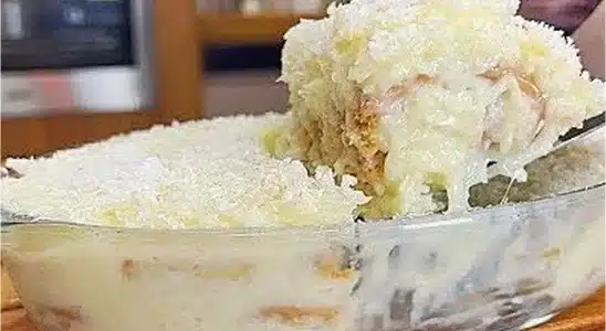 Sobremesa de coco mega cremosa com ingredientes bem simples e baratos 1 sobremesa de coco