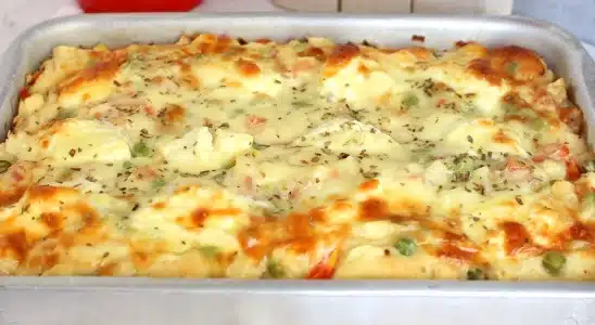 Essa torta de palmito virou nosso lanche preferido aqui em casa: mais gostosa que pizza 1 torta de palmito