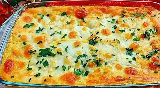 Você vai amar essa torta de tapioca com frango no lanche ou jantar 1 torta de tapioca com frango