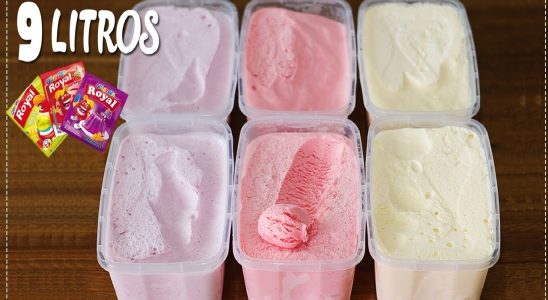 Sorvete caseiro com gelatina: rende muito e dá certo com vários sabores 4 Sorvete caseiro com gelatina