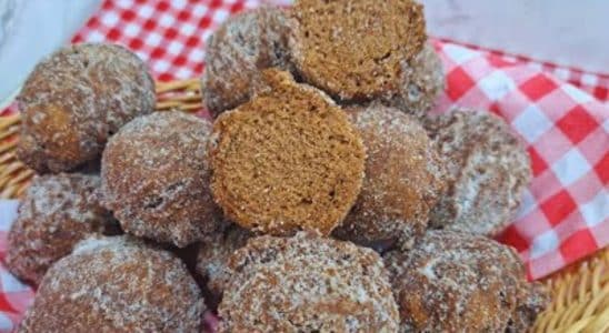 bolinho de chuva de chocolate