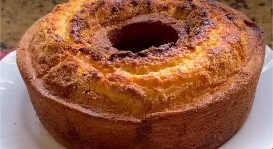 bolo de laranja com coco