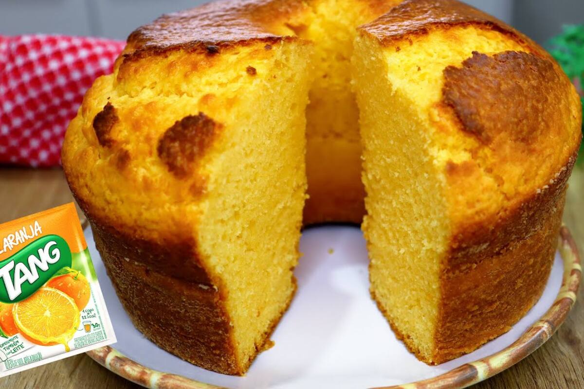 Você vai adorar essa versão de bolo de laranja com suco tang fofinho e ...