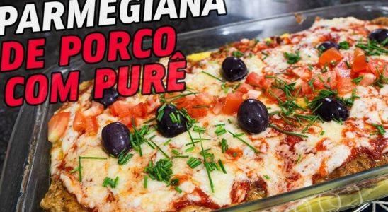 Que tal inovar no almoço de domingo com esse carne de porco à parmegiana delicioso 2 carne de porco à parmegiana