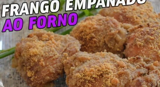 Como fazer frango empanado no forno: muito gostoso e fácil de fazer 3 frango empanado no forno