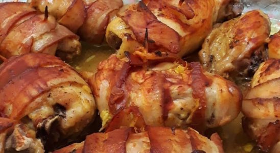 Receita deliciosa de frango enrolado no bacon que você vai querer fazer sempre 4 frango enrolado no bacon