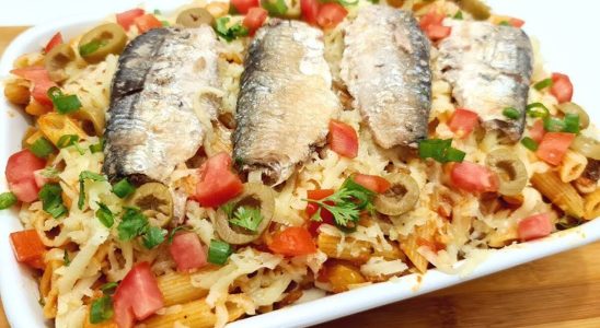 macarrão com sardinha