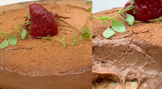 Mousse de chocolate de corte: a sobremesa mais chocolatuda para sua páscoa 3 mousse de chocolate de corte