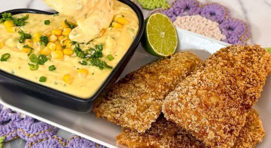peixe empanado crocante