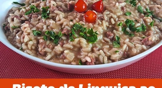 Risoto de linguiça ao vinho: para você preparar um jantar especial para sua família 3 risoto de linguiça ao vinho